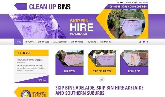 New Bins Adelaide Website! New Bins Adelaide Website!